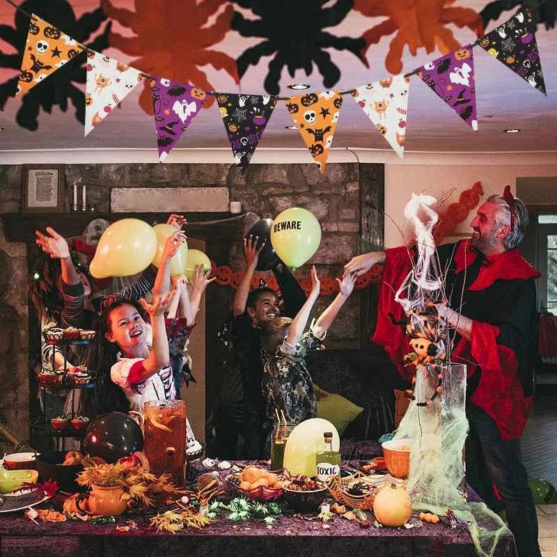 2023 Year Happy Halloween Banner Garland for Halloween Home hanging ornament Decorations Kids Child Favors Creative gift