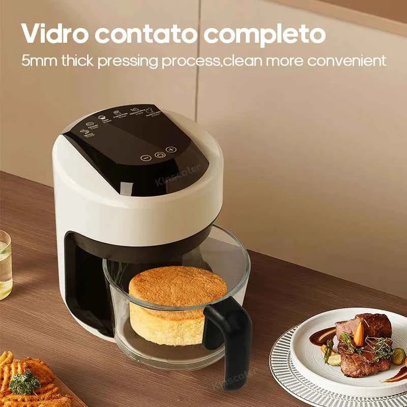 2.5L Air Fryer, Electric Hot fryer Oven Oilless Cooker with Touch Control & Nonstick Basket & Visible Window, Family Size