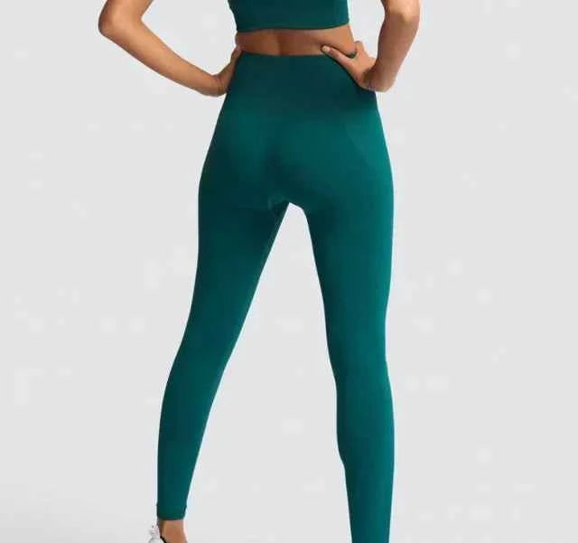 Ensemble de yoga seamless femme : top et leggings