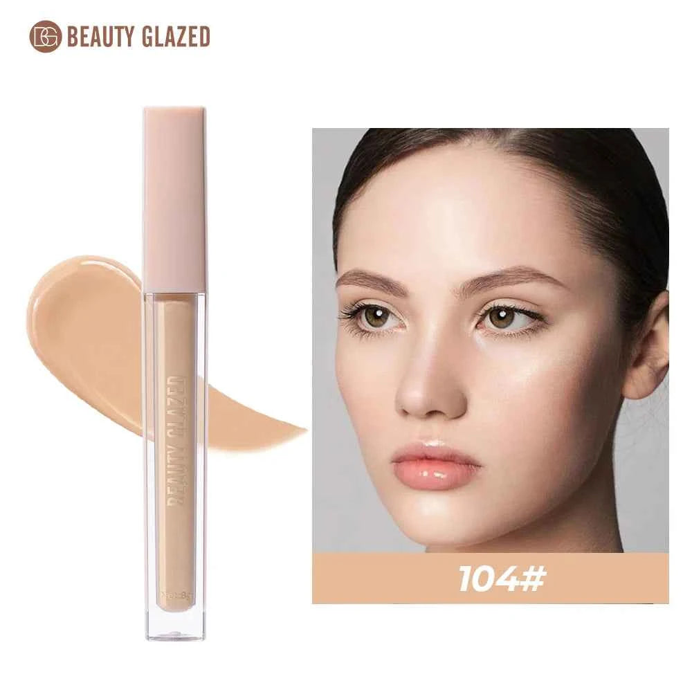 Beauty Glazed Renew Liquid Concealer,6 Colors Matte Flawless,Long-lasting Full Coverage,Waterproof for Face Makeup Cosmetics