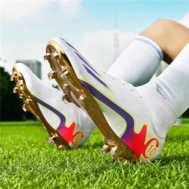 2024 Men's Soccer Shoes Large Size Ultralight Football Boots Boys Sneakers Non-Slip AG/TF Soccer Cleats Ankle Boots Unisex