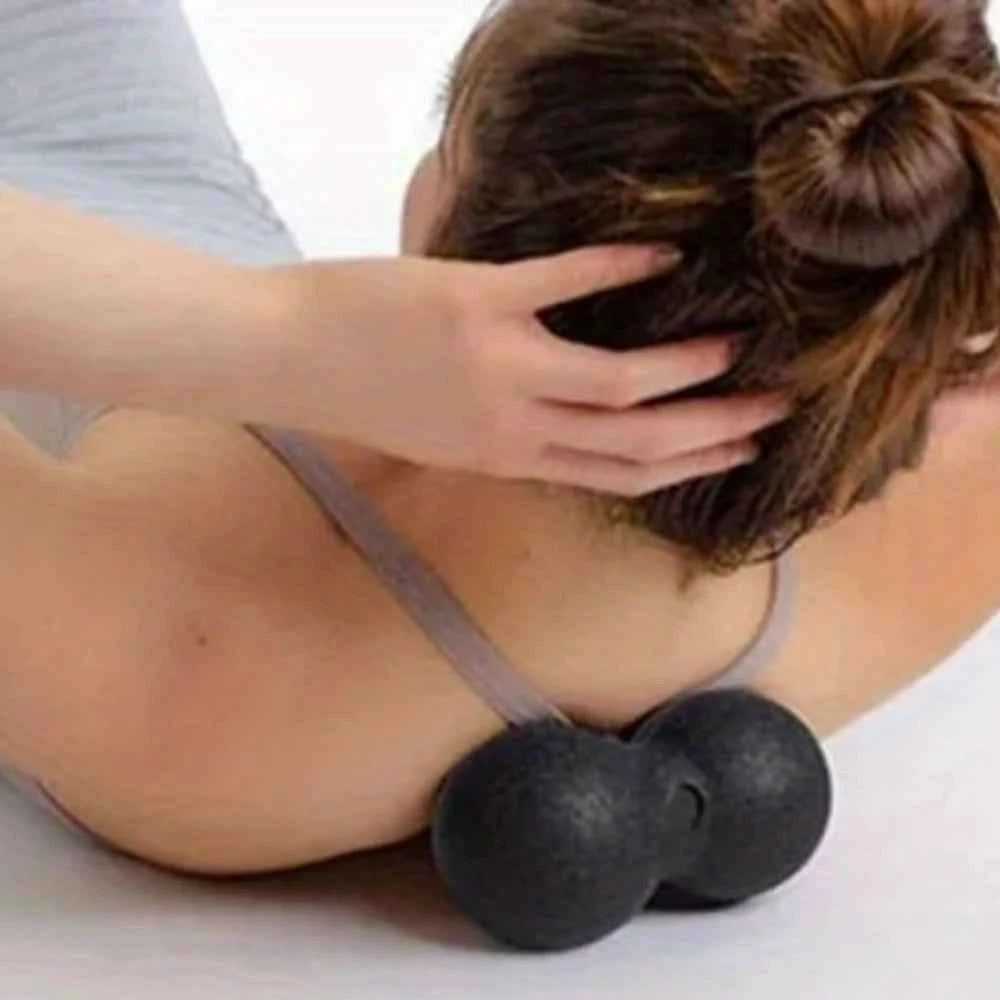 1PC Fascia Ball Double Ball Muscle Foot Relaxation Yoga Fitness Ball Massage Neck Rehabilitation
