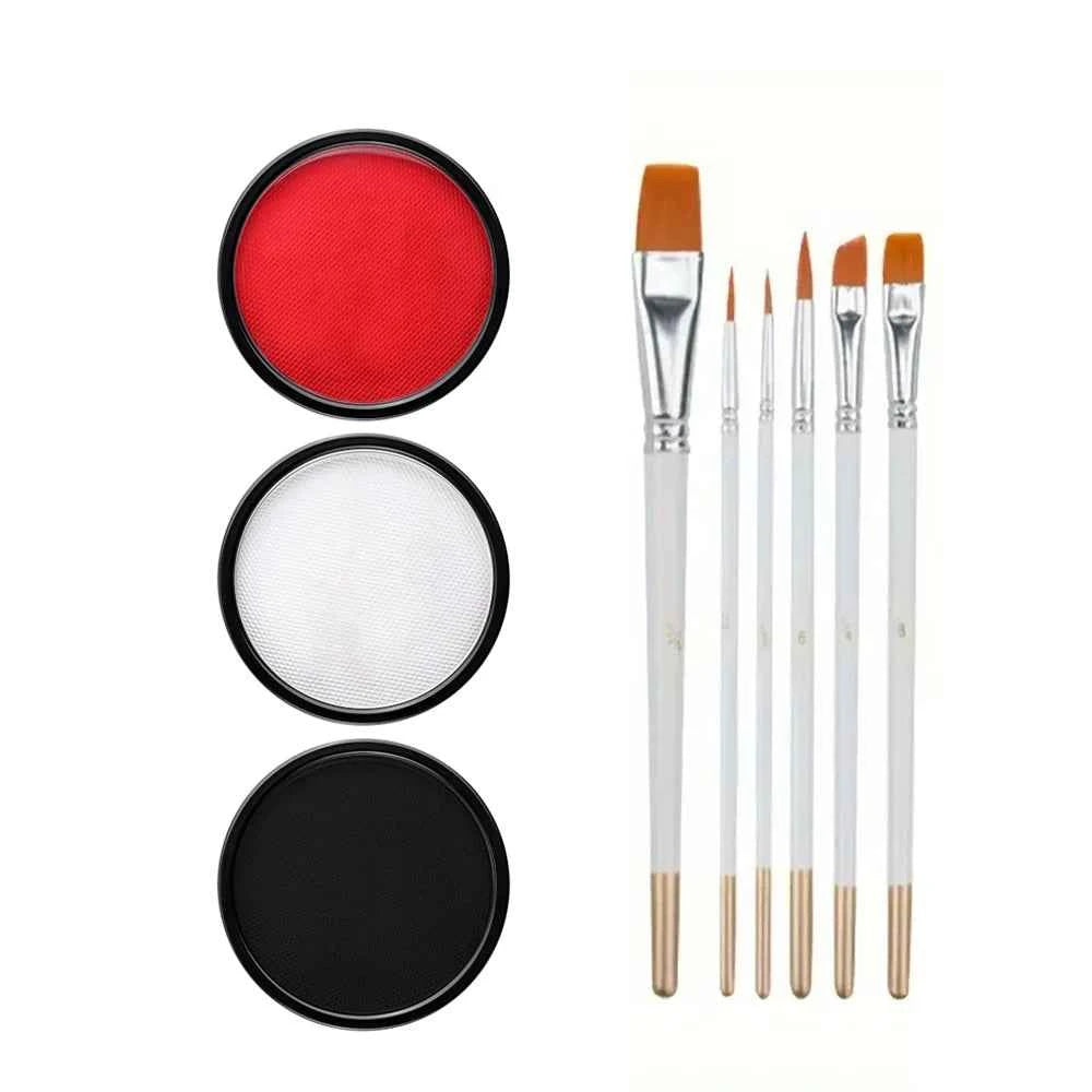 30G Water Solubility Monochromatic Body Paint Black And White Makeup Face Paint Halloween Party Waterproof Makeup Body Painting