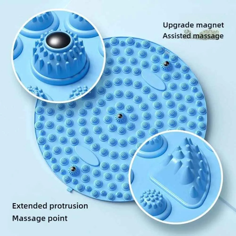 Foot Yoga Massage Acupressure Board Mat Muscle Relaxation Round Exercise Mat Fitness Foot Training Massage Acupressure Mat