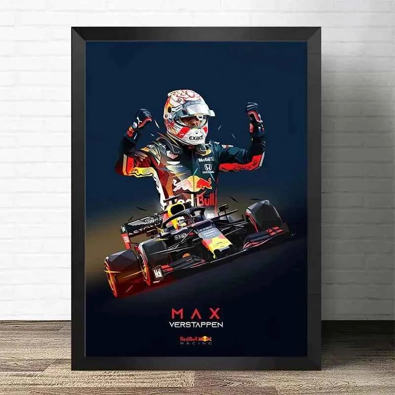 F1 World Champion Racer Ayrton Senna Graffiti Racing Formula 1 Poster Decorative Paintings Canvas Wall Art Pictures Home Decor