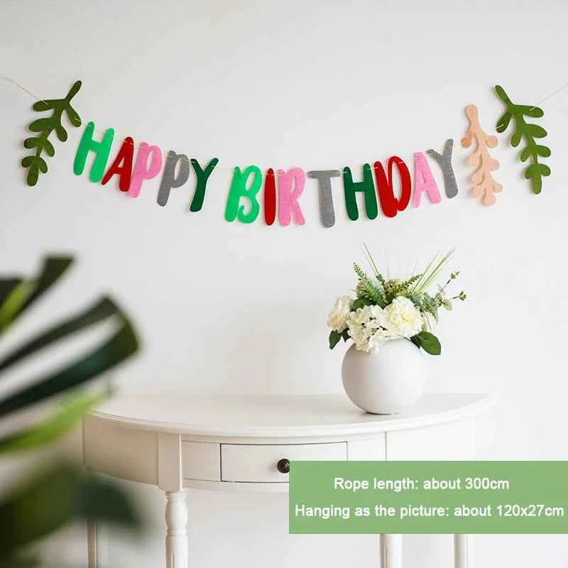 Rainbow Color Birthday Happy Party Banner Be Happy Hanging Banner Garland Daisy String Banner Wedding Banner Home Party Decor