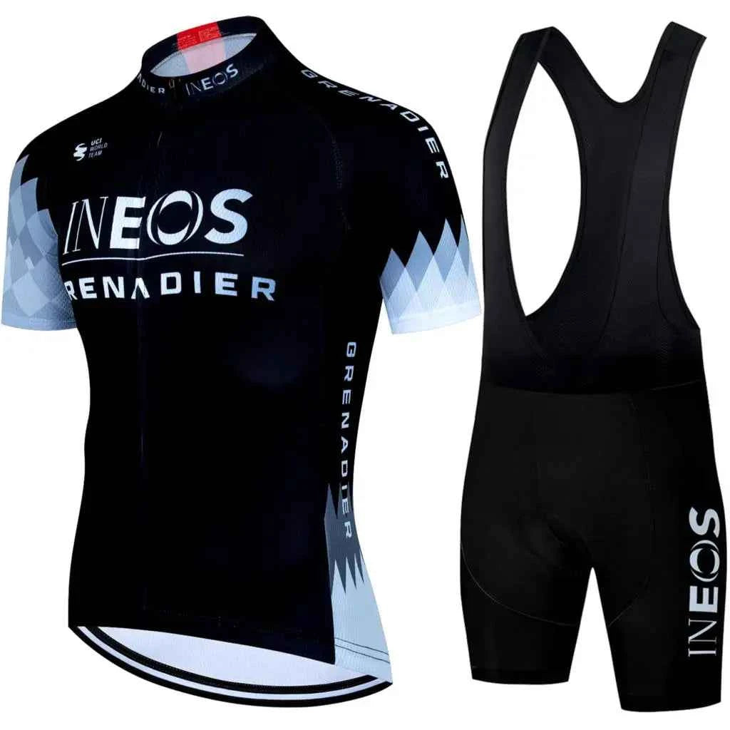 INEOS Cycling Outfit 2025 Jersey Men's Mtb Pants Man Maillot Cyclisme Sports Set Bike Clothing Shorts Bikes Equipment Jerseys