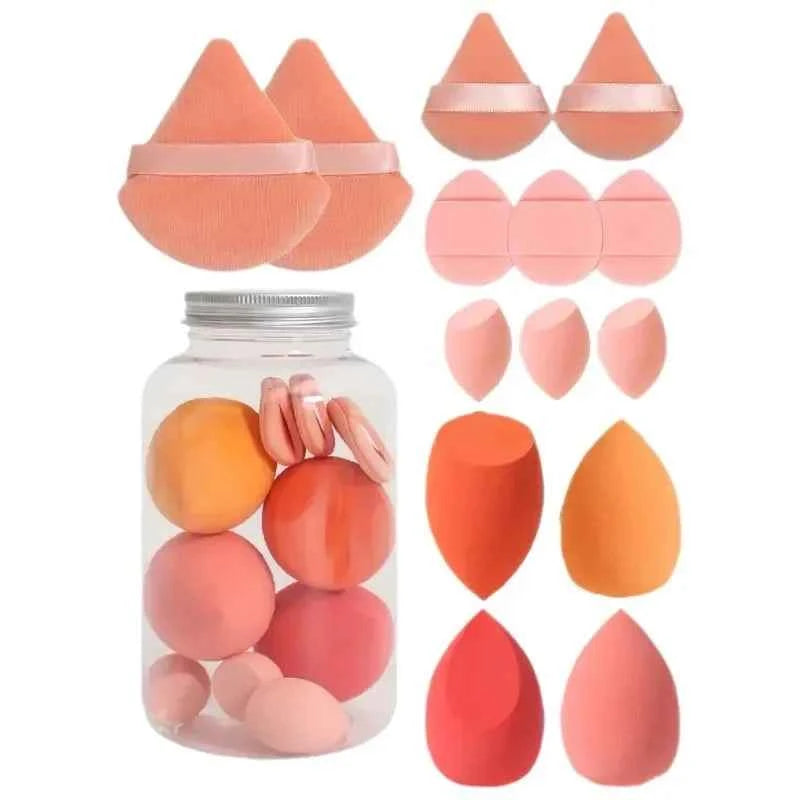 6/7/14pcs Makeup Sponge Set Blender Makeup Tools Beauty Cosmetics Puff Face Foundation Blending for Liquid Cream and Powder New