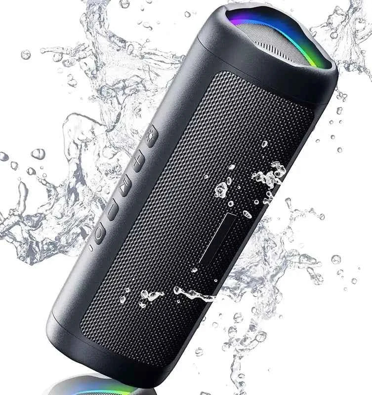 Bluetooth Speaker With HD Sound,Portable Wireless,IPX5 Waterproof,Colorful Lights PortableTWSWaterproof Bluetooth Speaker