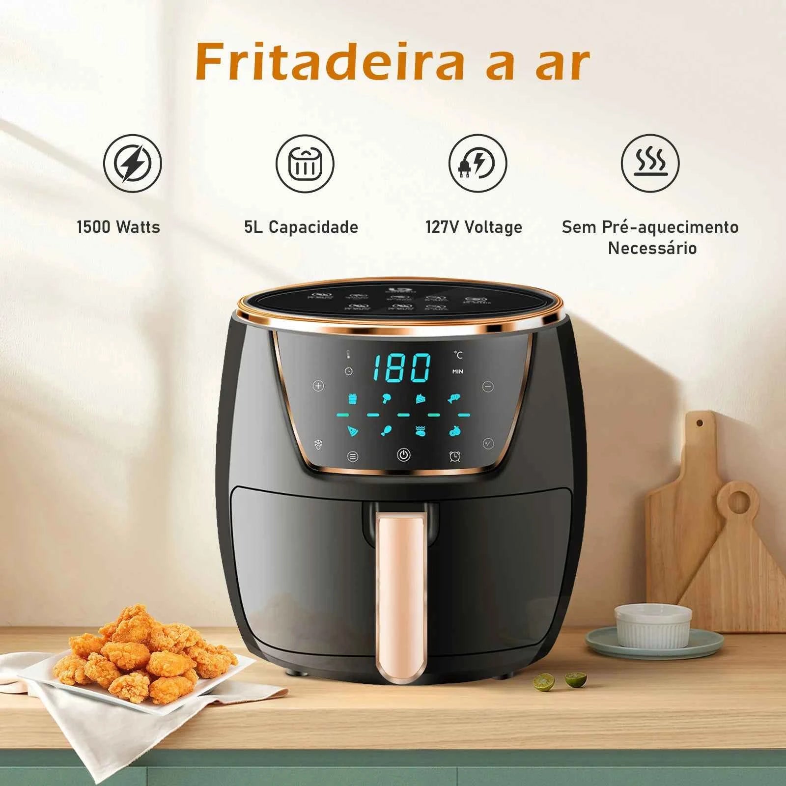 Air Fryer Electric Fryer Air Fryer Fryer Free Shipping Electric Forno127 Volts‎ 1500 Watts Brazil Gift 220V
