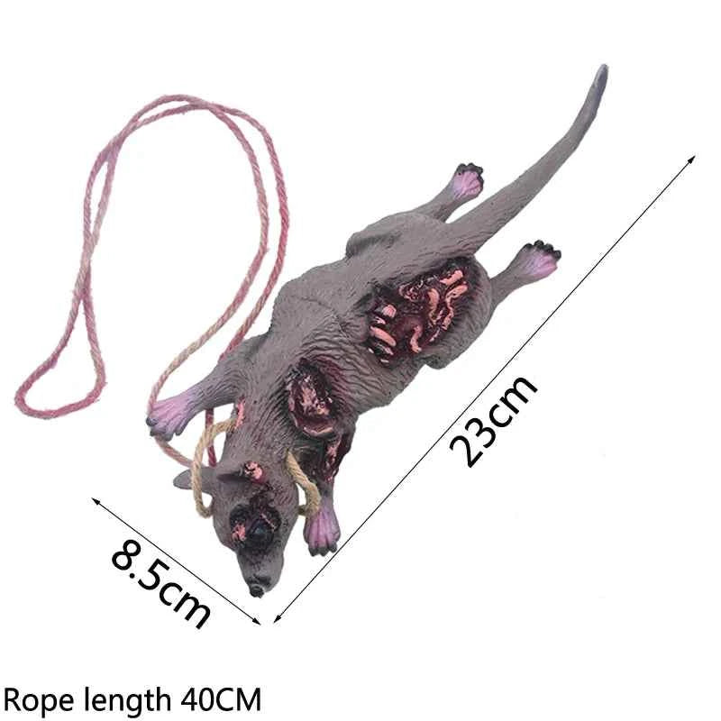 Halloween Horror Hanging Prop Fake Dead Mouse Bat Bloody Hand Feet Halloween Party Decoration Haunted House Decor Prop Ornament