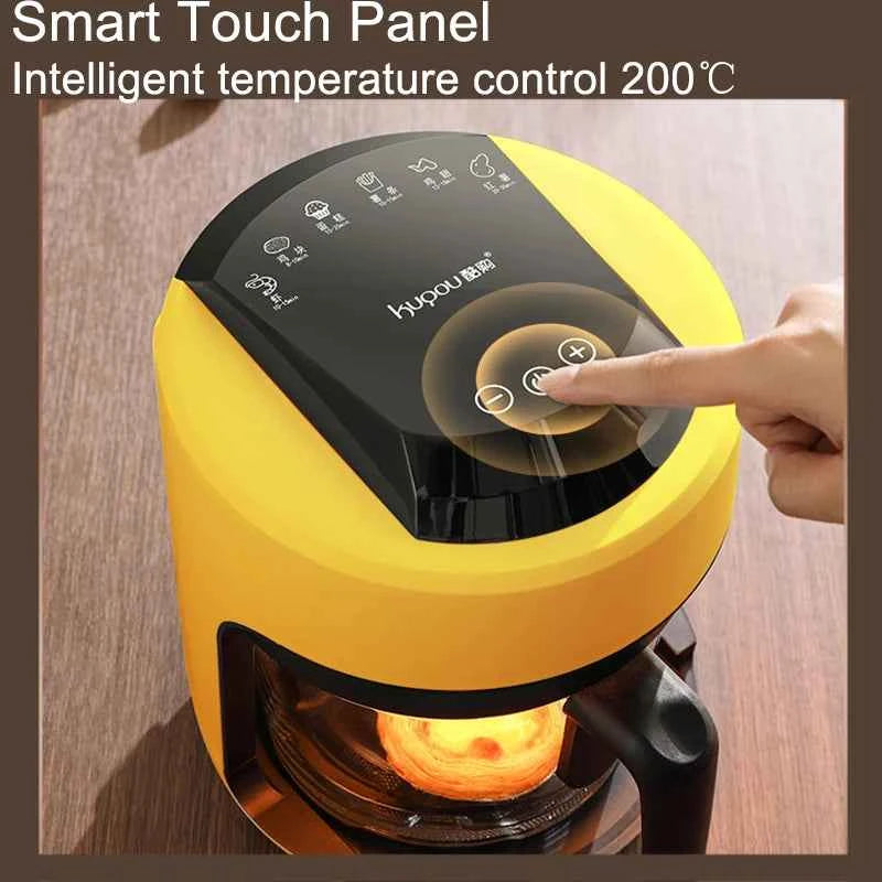 2025 Multifunctional  220V air fryer household transparent visualization fully automatic air fryer small capacity electric fryer