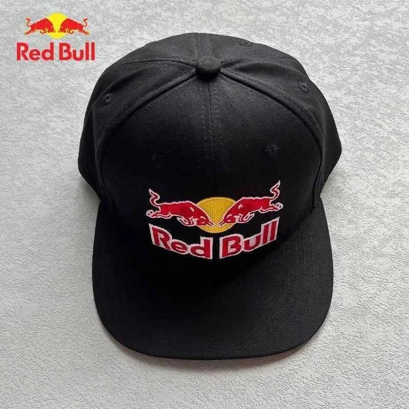 Fashionable letter embroidered Red Bull baseball cap for spring and autumn outdoor adjustable casual hat, sun protection hat