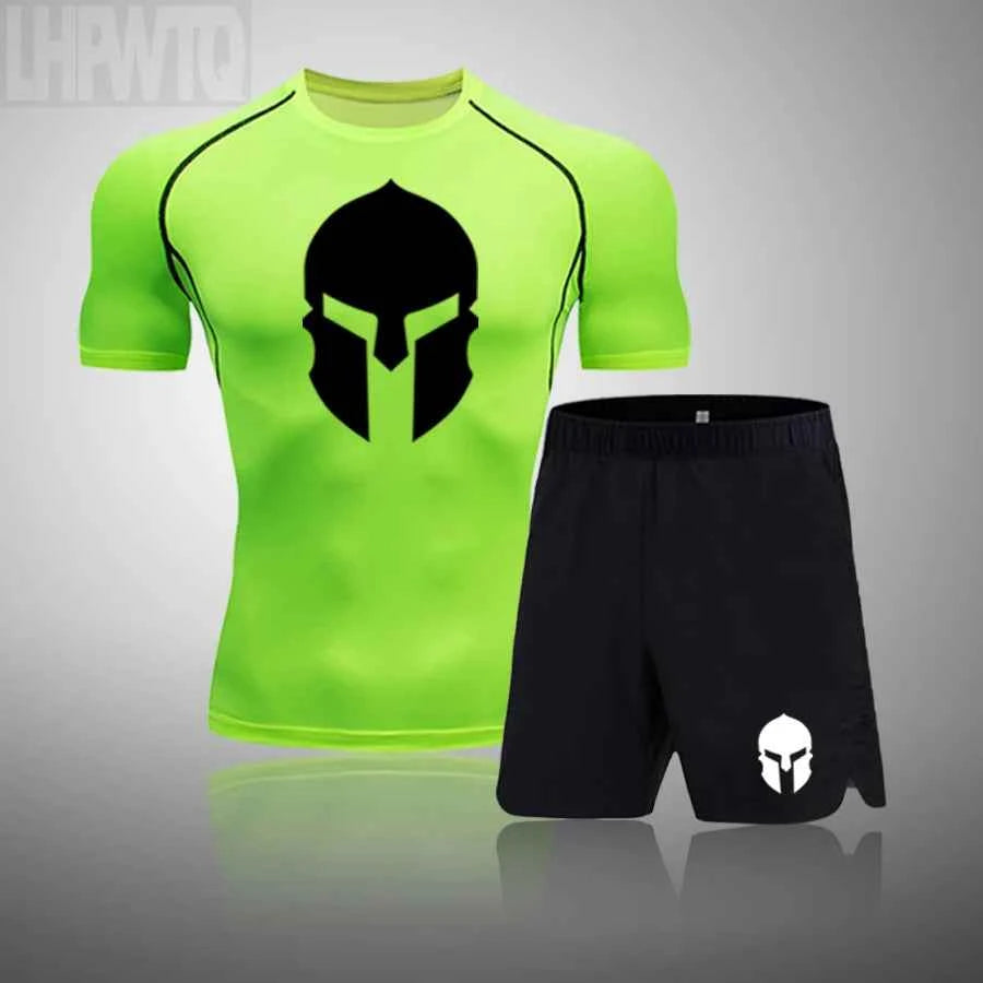 New Rashguard Men's Sports Running T Shirt Men's Spartan Gym Fitness MMA Training Shirts Sportswear Top Soccer Jerseys