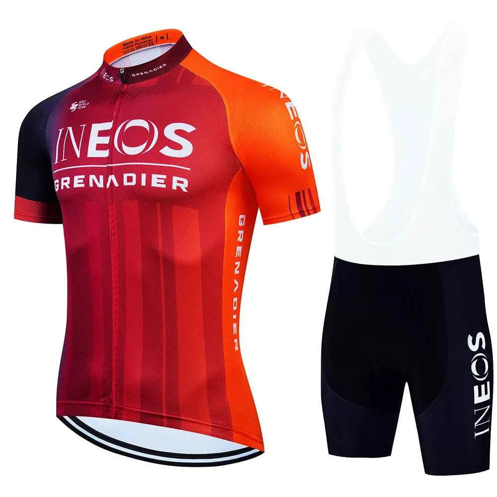 INEOS Cycling Outfit 2025 Jersey Men's Mtb Pants Man Maillot Cyclisme Sports Set Bike Clothing Shorts Bikes Equipment Jerseys