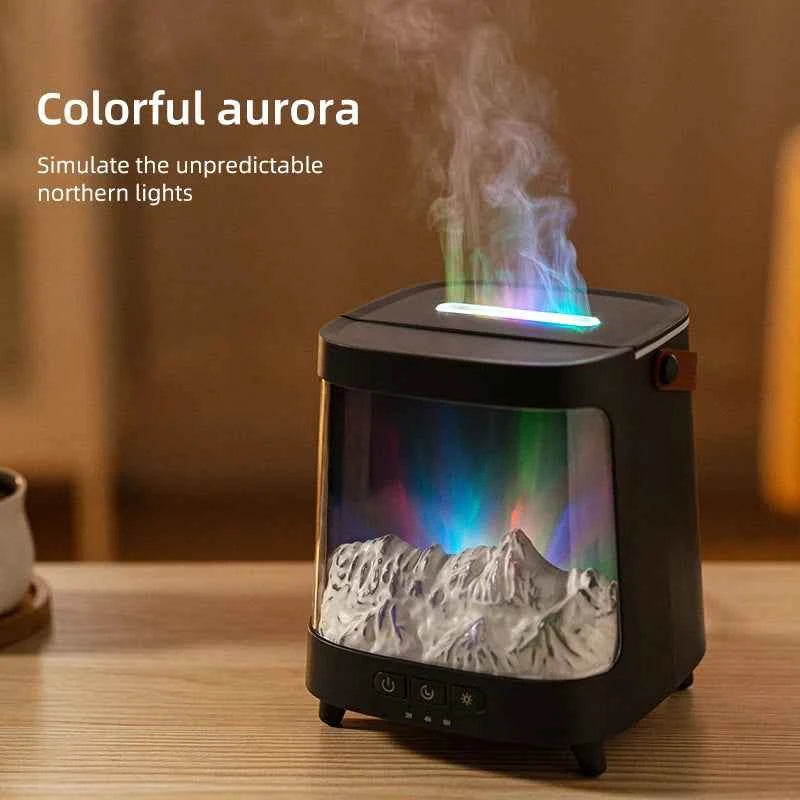 Aurora Aromatherapy Machine  200ml Diffuser with Colorful  Lamp USB Ultrasonic Aromatherapy Air Humidifier Fragrance Diffu