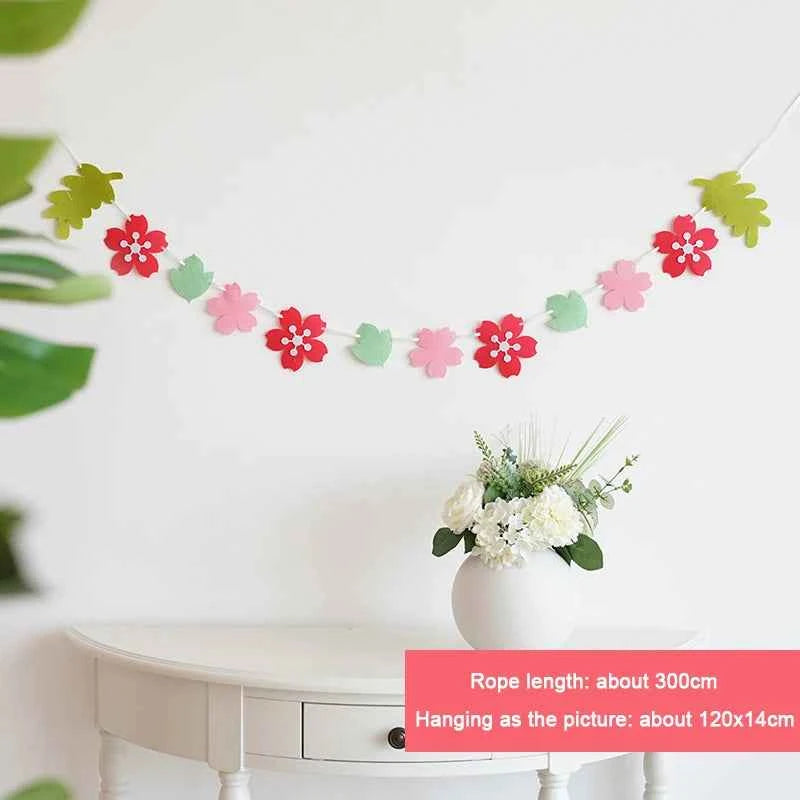 Rainbow Color Birthday Happy Party Banner Be Happy Hanging Banner Garland Daisy String Banner Wedding Banner Home Party Decor