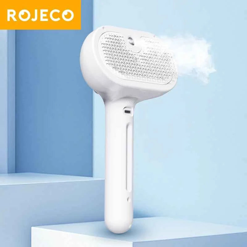 Peigne chauffant professionnel pour animaux ROJECO - Brosse droite électrique pour le soin des poils et massage des chats - Elegance_empire-shop