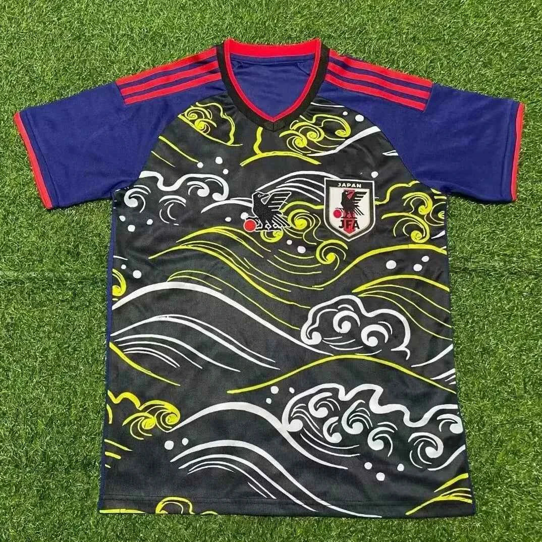 Japan National Team Football Jersey Sea Wave Jingle Cat Darth Vader Football T-shirt Men Clothing Women Tshirt Kids Tees Tops