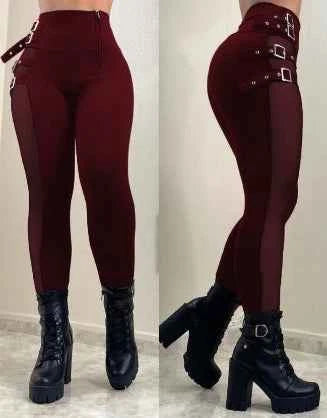 Pantalon Femme Taille Haute Élégant