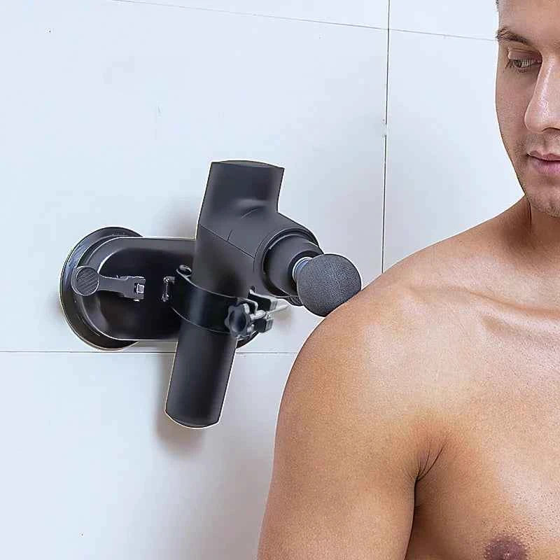 Electric Fascia Gun Sucker Fixator, Muscle Massage Relaxation Aid, Waist and Back Massage Gun, Household Accessories, New