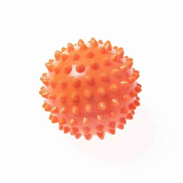 PVC 7.5cm Spiked Yoga Ball Sports Massage Ball Foot Massage Ball Spiny Grip Ball Gym Fascia Ball Relaxation Decompression Tool