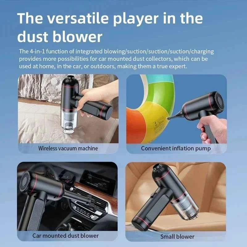 New 1600000Pa 5 in1 Wireless Automobile Vacuum Cleaner Portable Robot Vacuum Cleaner Handheld Mini For Car Home Appliance