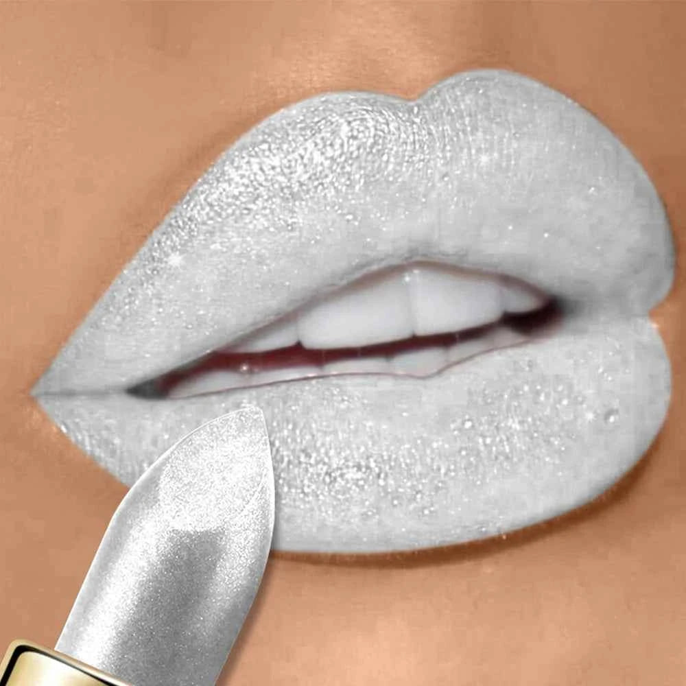 Glitter Diamond Lipstick Shimmer Shiny Lip gloss Pearlescent Lip Tint Waterproof Long Lasting Lips Glaze Makeup Cosmetics