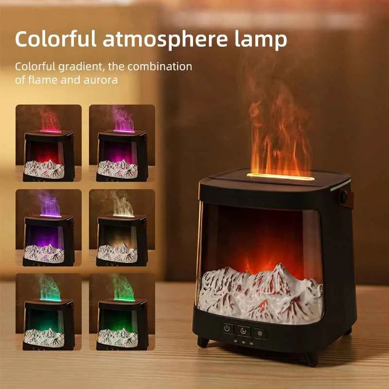 Aurora Aromatherapy Machine  200ml Diffuser with Colorful  Lamp USB Ultrasonic Aromatherapy Air Humidifier Fragrance Diffu