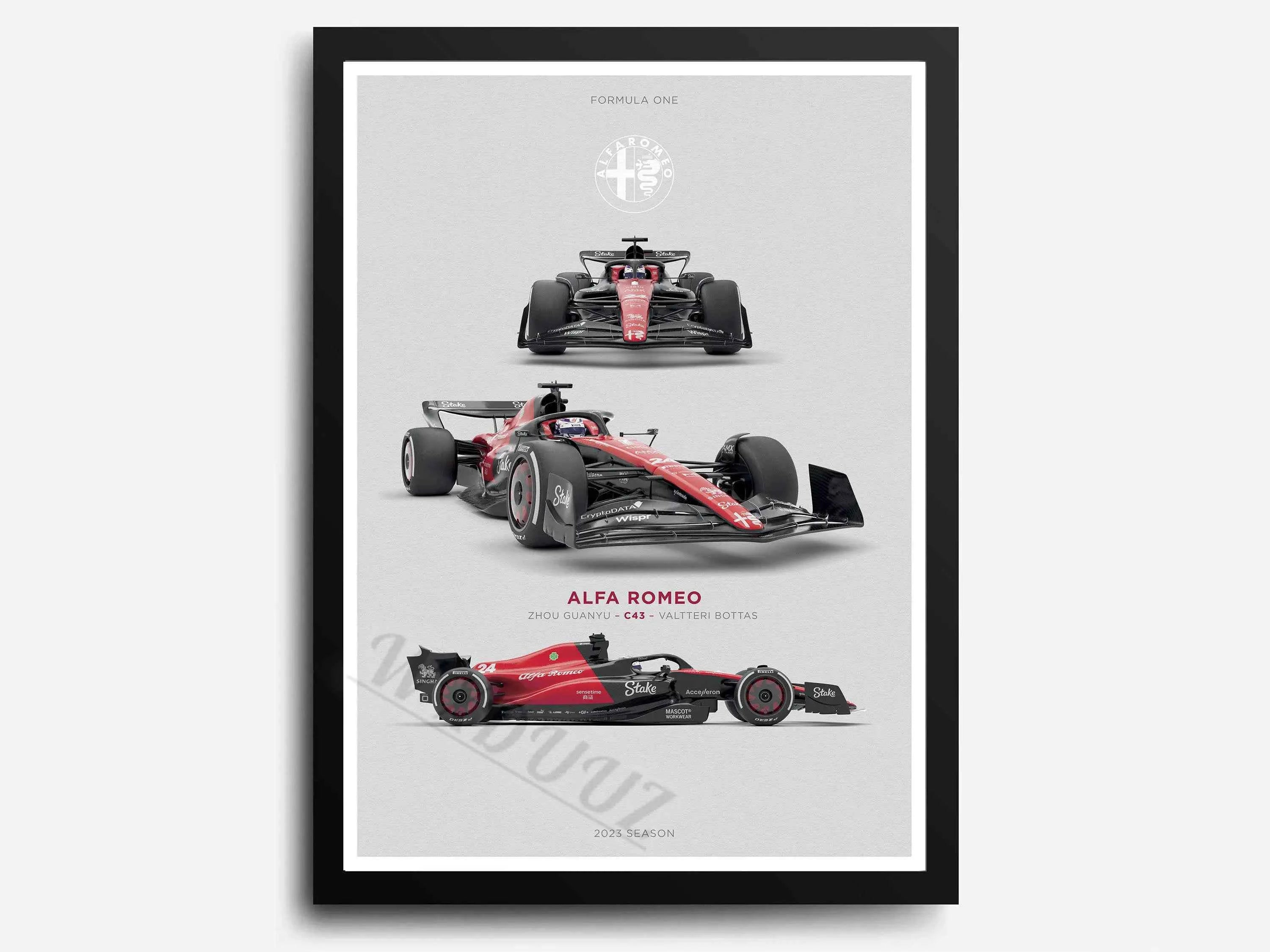 2023 Season Retro Formula 1 80S Car F1 Racing Team Print Posters Canvas Painting Wall Art Pictures For Living Room Home Decor