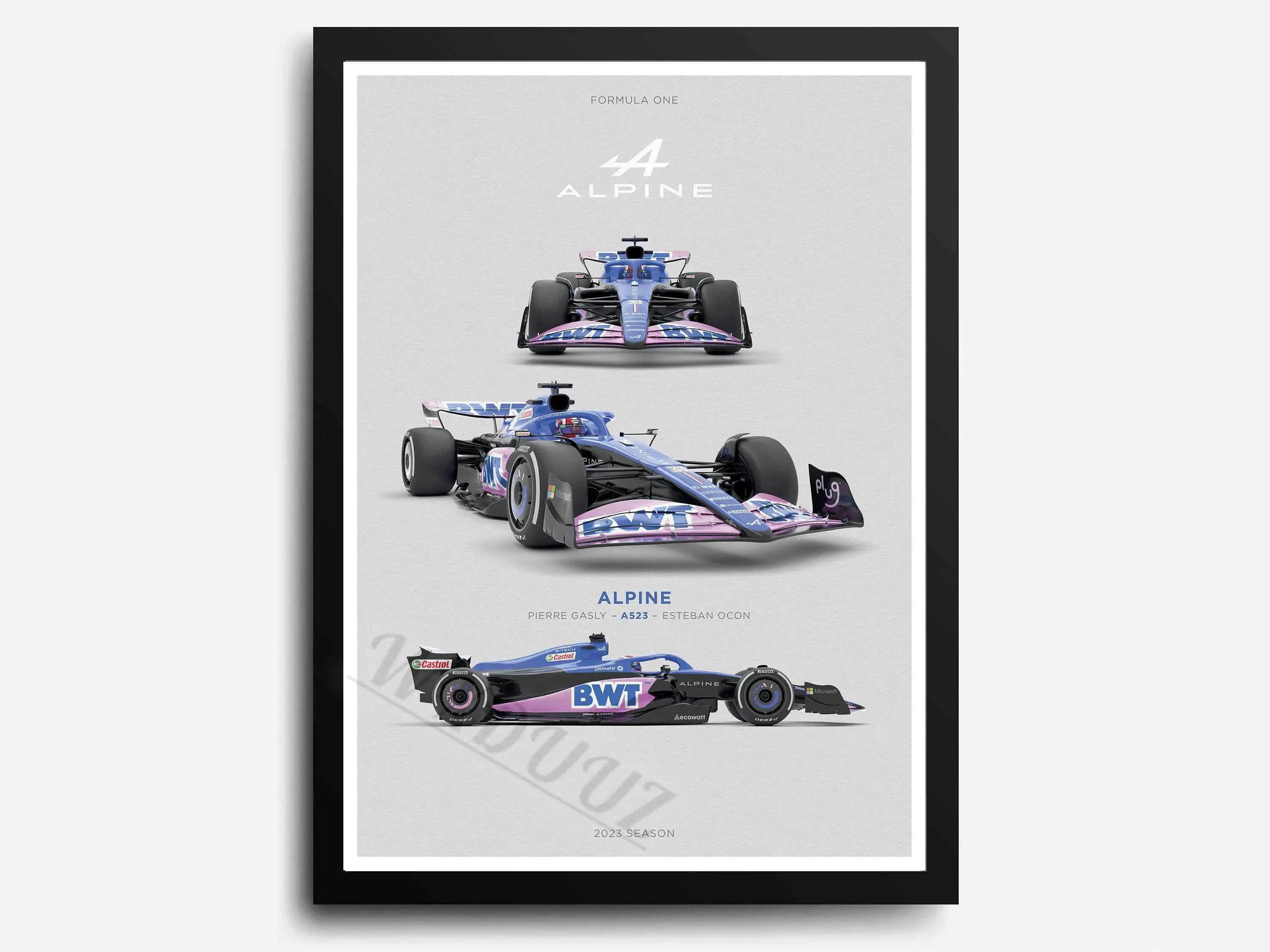 2023 Season Retro Formula 1 80S Car F1 Racing Team Print Posters Canvas Painting Wall Art Pictures For Living Room Home Decor