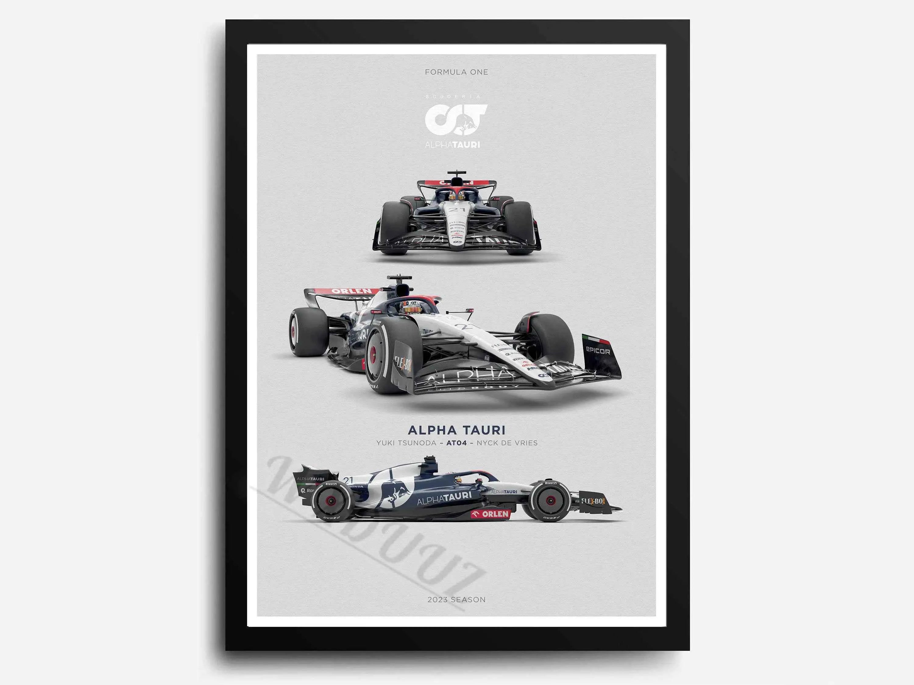 2023 Season Retro Formula 1 80S Car F1 Racing Team Print Posters Canvas Painting Wall Art Pictures For Living Room Home Decor