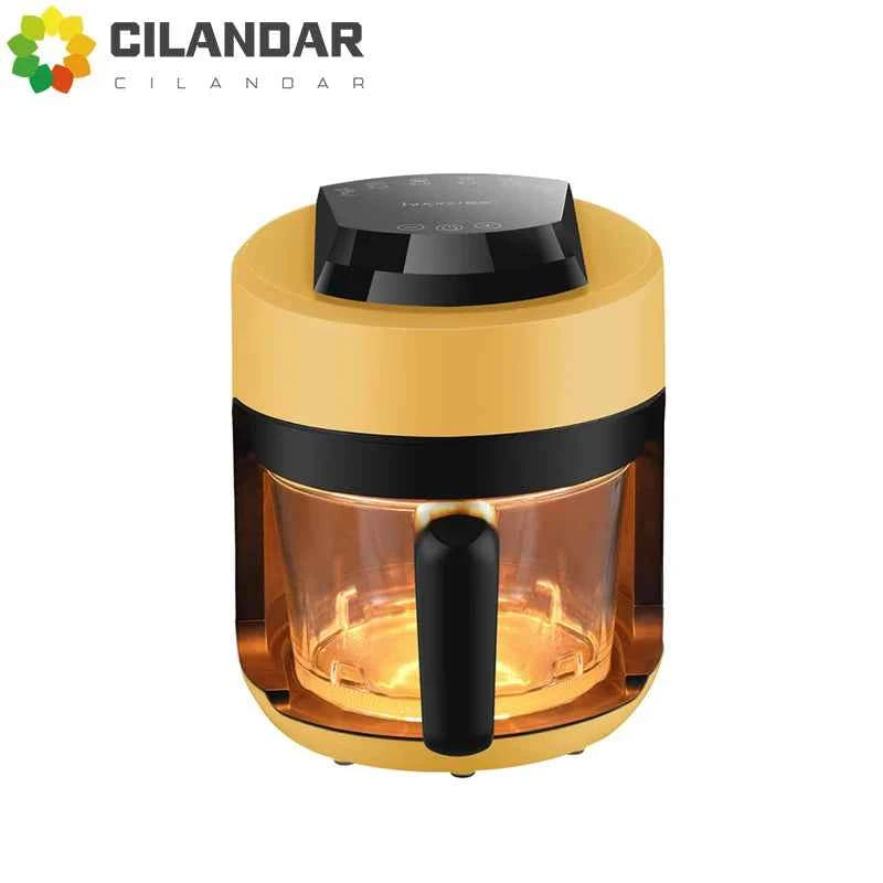 2025 Multifunctional  220V air fryer household transparent visualization fully automatic air fryer small capacity electric fryer