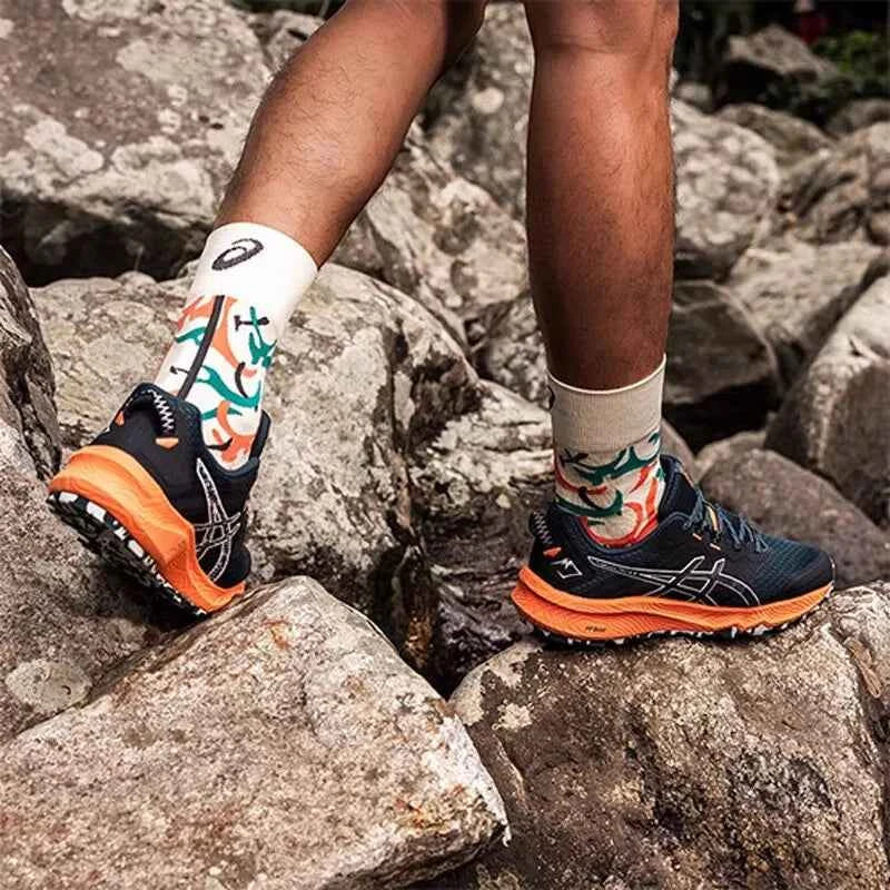 Asics Men's Shoes Trabuco Terra 2 Sports Shoes Wear-Resistant Cushioning Trail Running Shoes Lightweight Breathable Running Shoes 1011B607-301