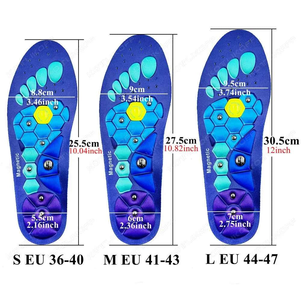 Magnetic Massage Shoe Soles For Orthopedic Arch Support Therapy Foot Acupressure Massage Insole Relaxation Insole Comfort Soles