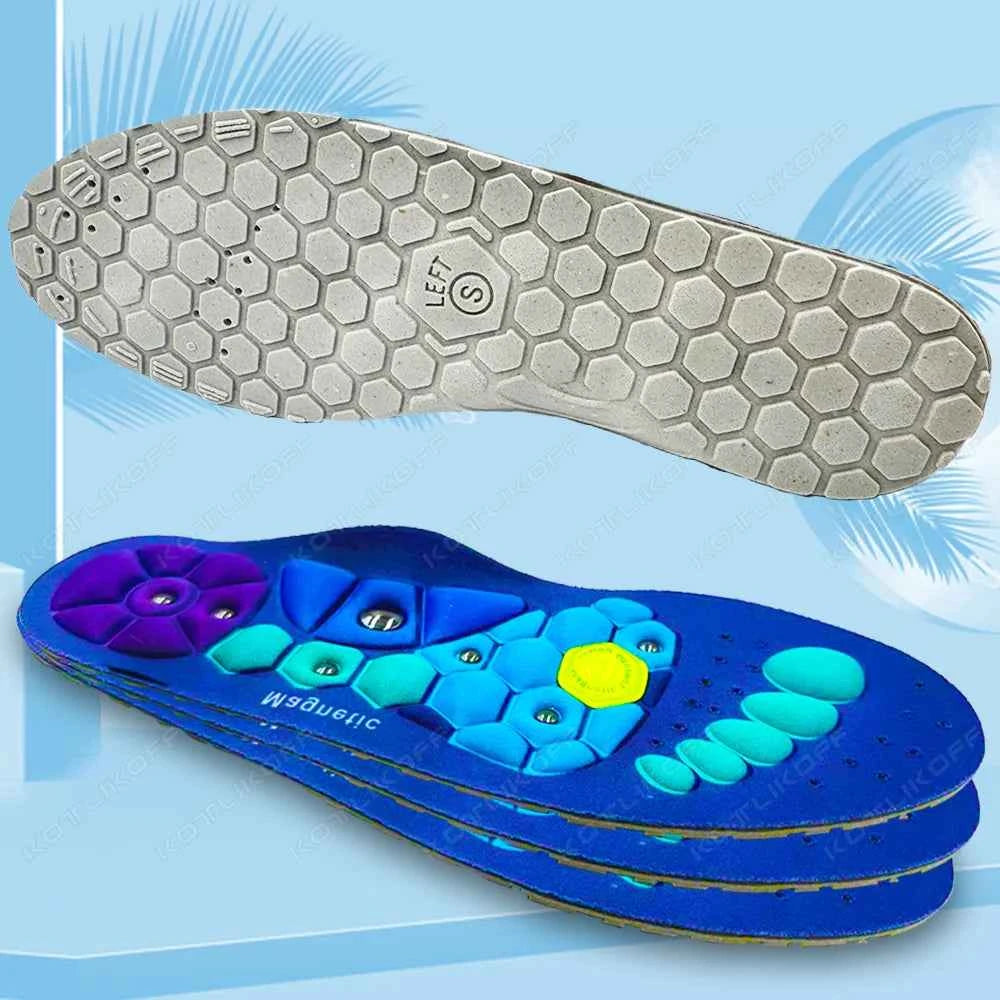 Magnetic Massage Shoe Soles For Orthopedic Arch Support Therapy Foot Acupressure Massage Insole Relaxation Insole Comfort Soles
