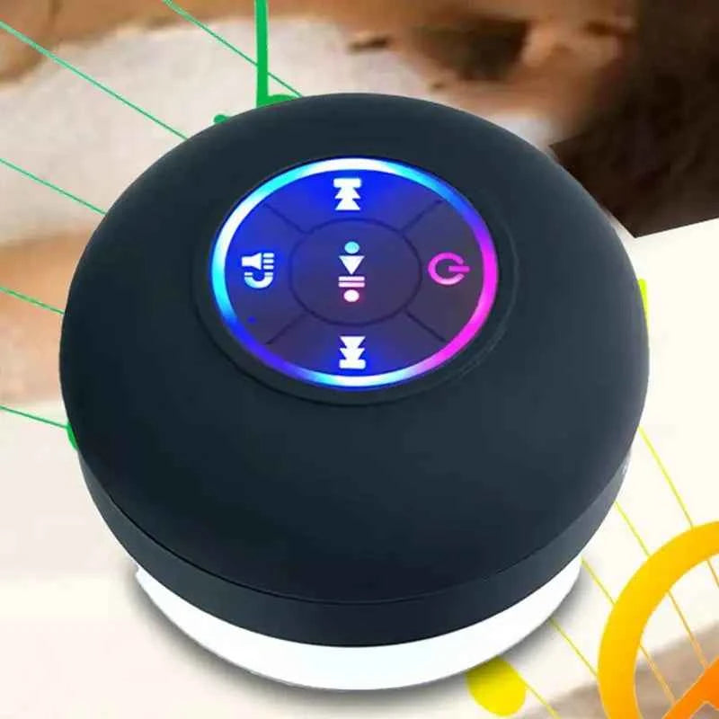 New Bathroom waterproof wireless BT speaker large suction cup mini portable speaker outdoor sports stereo speaker