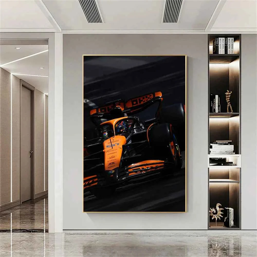 Oscar Piastri #81 MCL F1 Poster Racing Wall Art for Man Cave, Living Room & Office, Formula 1 Fan Gift Wall art decor Home Decor