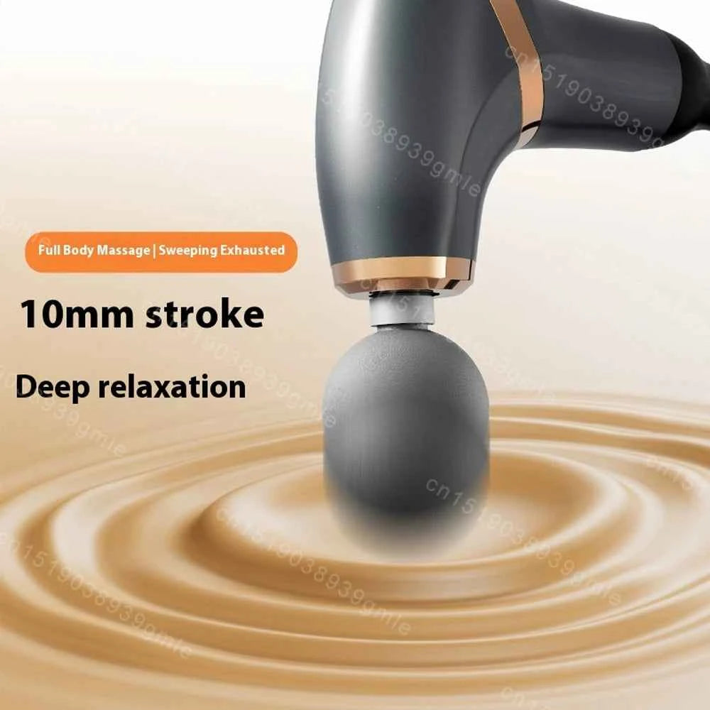 Bending Fascia Gun Handheld Electric Percussion Hammer Back Waist Vibration Pulse Massage Gun Body Relax Shaping Fitness Tool