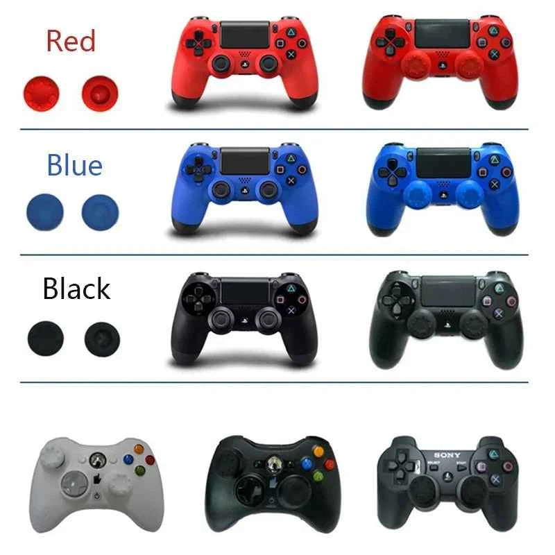 12pcs/lot Silicone Stick Grip Caps Case For Playstation 4/PS4/PS3/PS5/Xbox360/Xbox One/Switch Pro Gamepad Controller Accessories