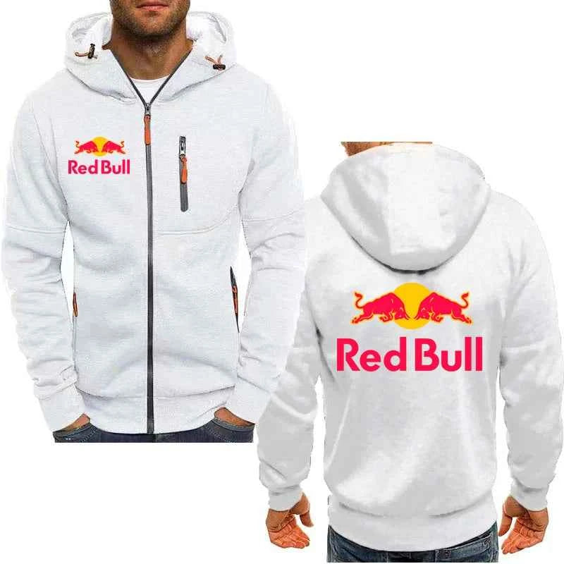 Red Bull Logo Racing Motorcycle Team Men Zipper Hoodie Spring Autumn Fashion Male Sweatshirt 2025 New Sport Women Jacket Coats