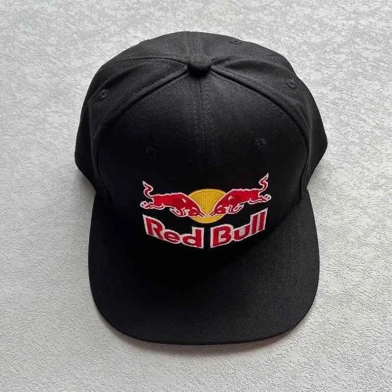 Fashionable letter embroidered Red Bull baseball cap for spring and autumn outdoor adjustable casual hat, sun protection hat