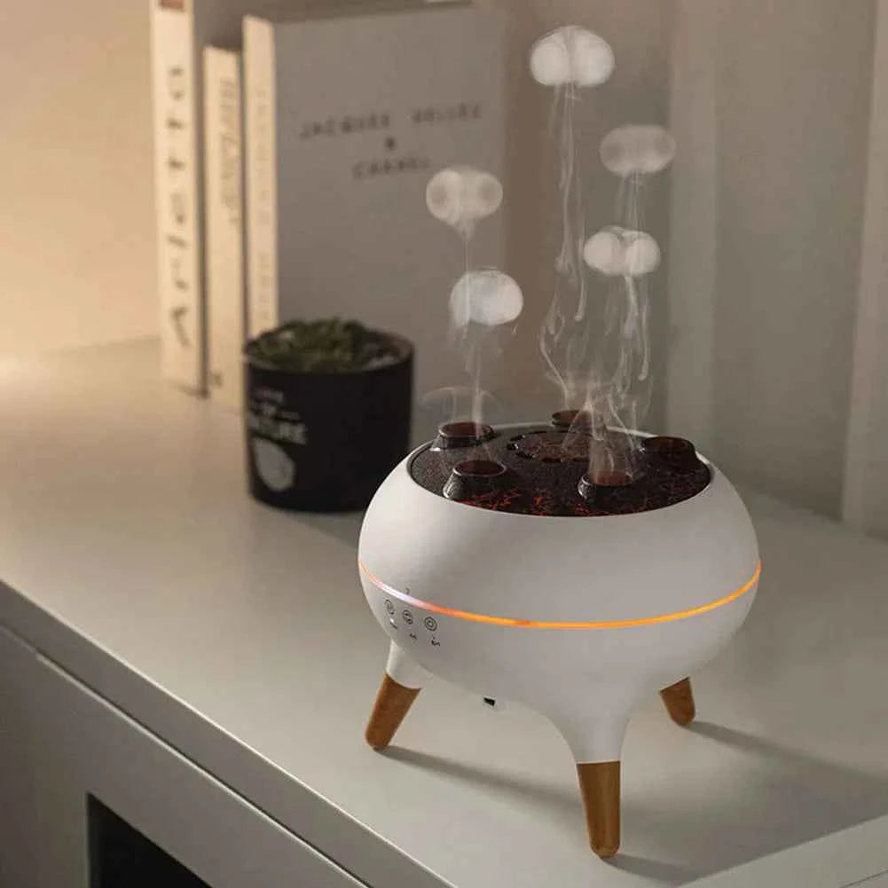 Dynamic Jellyfish Air Humidifier with Colorful Night Lights Cool Mist Humidifier Air Diffuser Humidifier for Home Bedroom Office