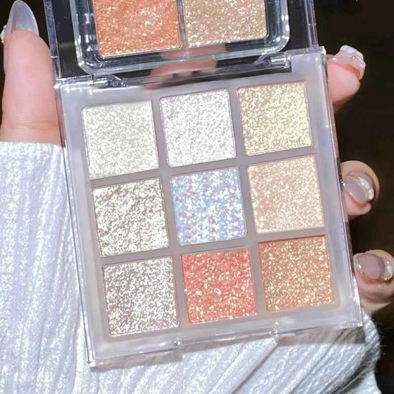 9 Colors Green Eyeshadow Palette Glitter Pearlescent Matte Eye Shadow Shimmer Makeup Long Lasting Women Beauty Eye Cosmetics