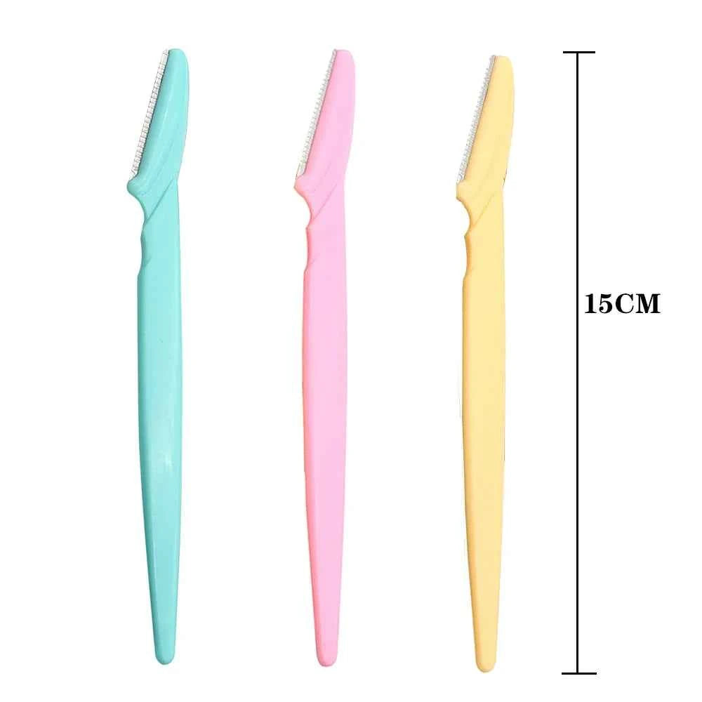 10Pcs Professional Trimmer Safe Blade Shaping Knife Eyebrow Blades Face Hair Removal Scraper Shaver Makeup Tool Beauty Cosmetics