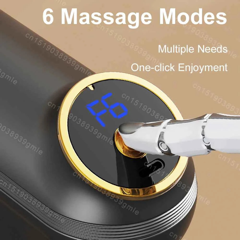 Fascial Massage Gun Electric Percussion Pistol Massager Body Neck Back Deep Tissue Muscle Relaxation Fitness Tool For Shoulder