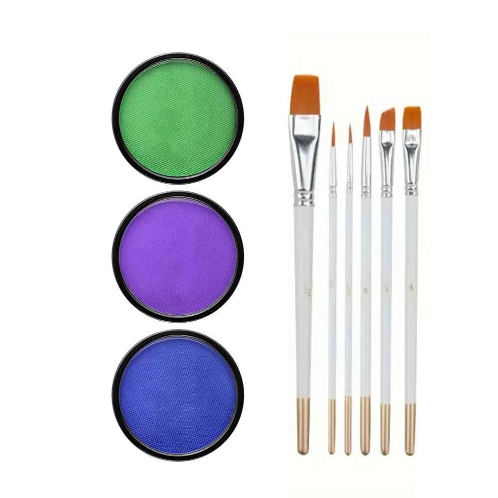 30G Water Monochromatic Face Body Painting Palette Halloween Festive Washable face and body paint Makeup Costume Body Partie