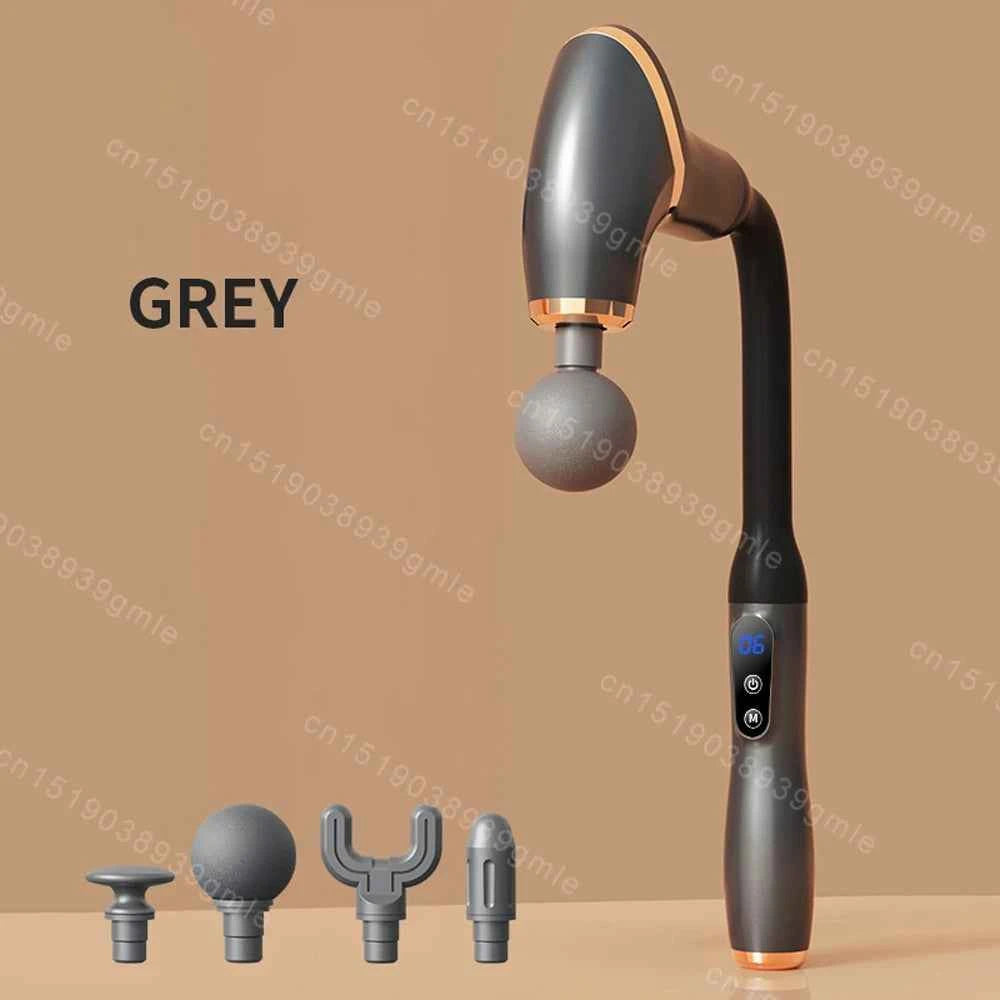 Bending Fascia Gun Handheld Electric Percussion Hammer Back Waist Vibration Pulse Massage Gun Body Relax Shaping Fitness Tool
