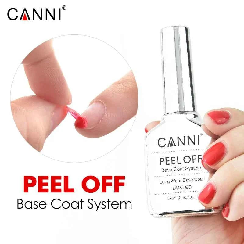 Canni TPO FREE HEMA FREE 18ml Long Wear Diamond Nowipe Top Coat Peeloff Base Coat Soak Off UV LED Gel Polish Nail Manicure