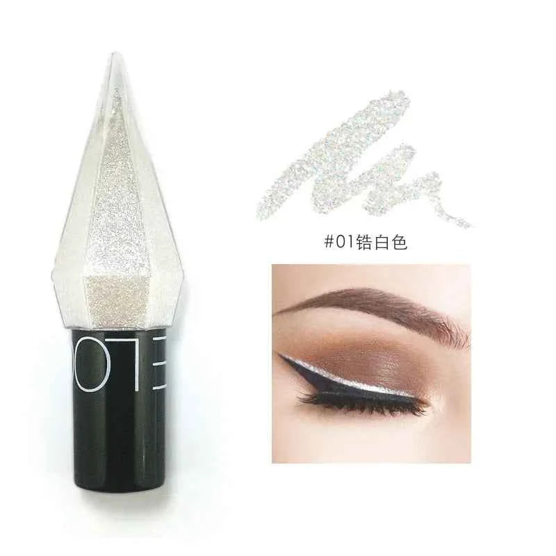 Potato Texture Glitter Eyeshadow Palette Pearlescent Diamond Monochrome Highlighter Powder Brighten Shiny Eyes Makeup Cosmetics